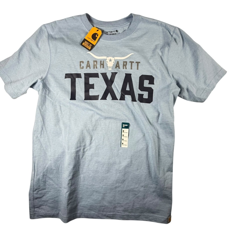 Carhartt Texas T-Shirt Mens Medium Blue NEW Relaxed Fit Graphic Tee TK5500-M
